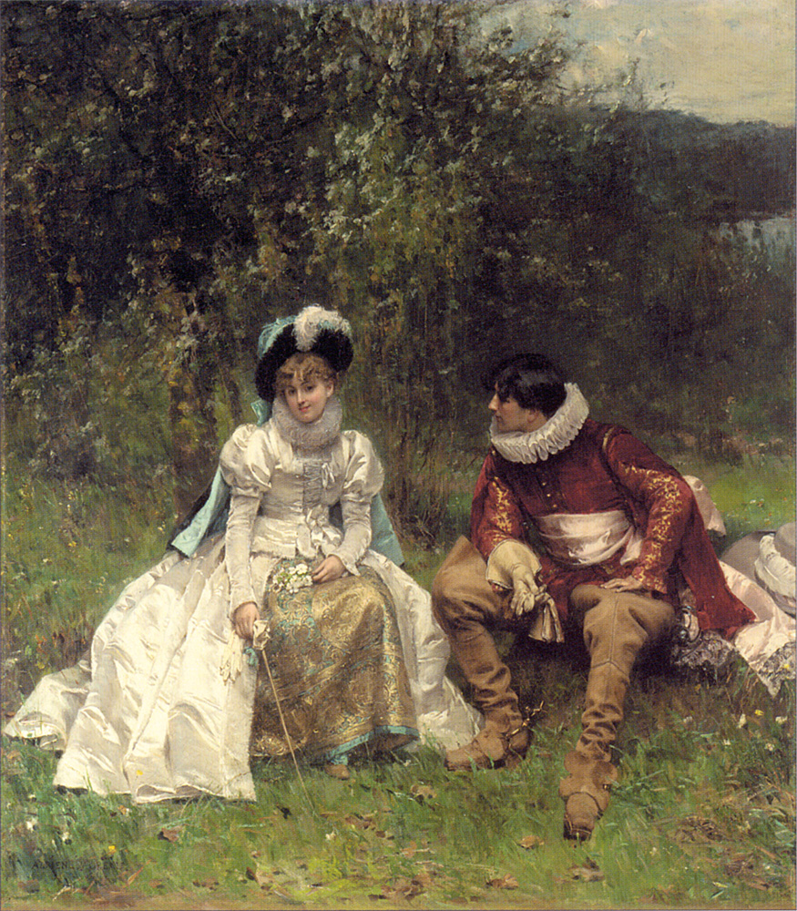 The Courtship by Adrien Moreau
